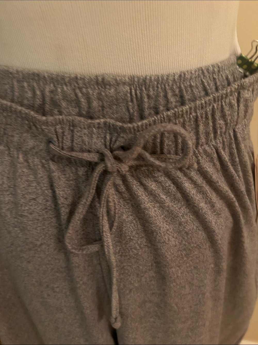 Cathy Daniels Light Gray Drawstring lightweight Joggers - Picture 3 of 6